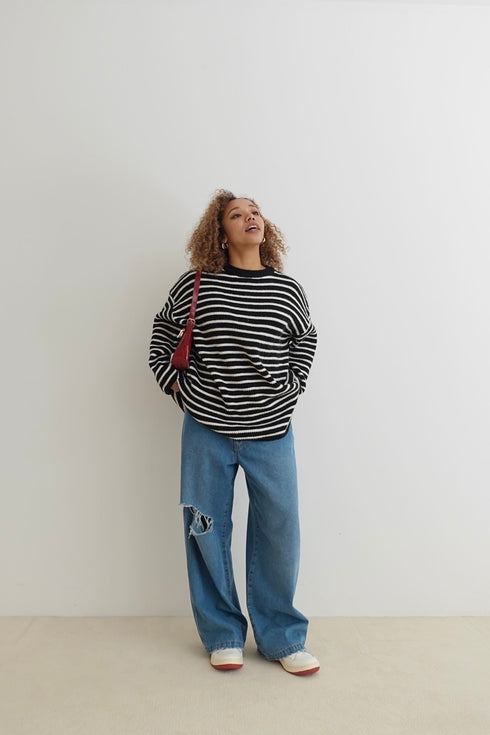 レオパードパッチボーイズデニム